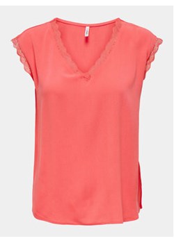 ONLY Bluzka Jasmina 15252241 Różowy Regular Fit ze sklepu MODIVO w kategorii Bluzki damskie - zdjęcie 170744114