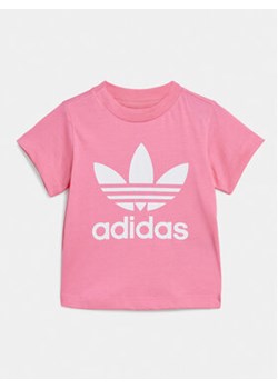 adidas T-Shirt adicolor Trefoil IR6801 Różowy Regular Fit ze sklepu MODIVO w kategorii Koszulki niemowlęce - zdjęcie 170744862