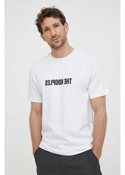 The Kooples t-shirt bawełniany męski kolor biały z nadrukiem HTSC28024K ze sklepu ANSWEAR.com w kategorii T-shirty męskie - zdjęcie 170745850