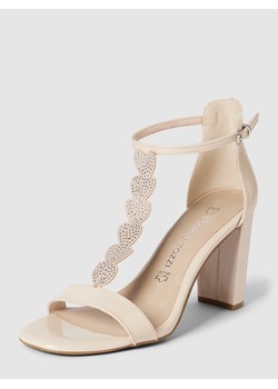 Sandały z obszyciem kamieniami stras model ‘Glam’ ze sklepu Peek&Cloppenburg  w kategorii Sandały damskie - zdjęcie 170749342