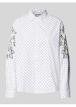 Bluzka z obszyciem cekinami i ozdobnymi kamieniami ze sklepu Peek&Cloppenburg  w kategorii Koszule damskie - zdjęcie 170749443