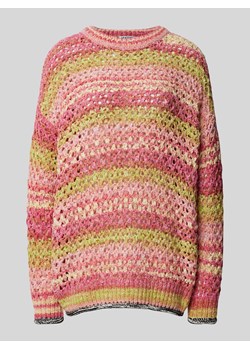 Sweter z dzianiny w paski ze sklepu Peek&Cloppenburg  w kategorii Swetry damskie - zdjęcie 170749521