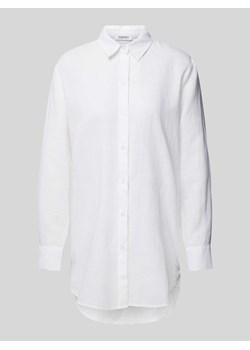 Bluzka lniana z listwą guzikową na całej długości ze sklepu Peek&Cloppenburg  w kategorii Koszule damskie - zdjęcie 170749603