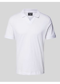 Koszulka polo z fakturowanym wzorem model ‘Clark’ ze sklepu Peek&Cloppenburg  w kategorii T-shirty męskie - zdjęcie 170749611