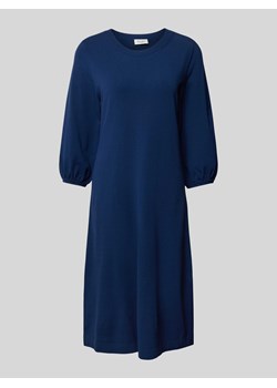Sukienka z dzianiny dresowej o długości do kolan z bufiastymi rękawami ze sklepu Peek&Cloppenburg  w kategorii Sukienki - zdjęcie 170749651