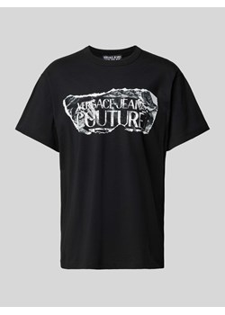 T-shirt z nadrukiem z logo ze sklepu Peek&Cloppenburg  w kategorii T-shirty męskie - zdjęcie 170749750