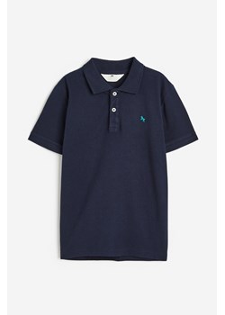 H & M - Top polo z bawełnianej piki - Niebieski ze sklepu H&M w kategorii T-shirty chłopięce - zdjęcie 170749862