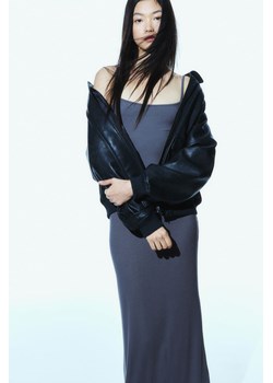 H & M - Sukienka maxi w prążki - Szary ze sklepu H&M w kategorii Sukienki - zdjęcie 170749920