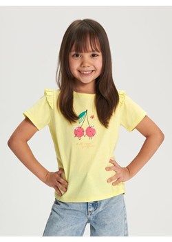 Sinsay - Koszulka z nadrukiem - żółty ze sklepu Sinsay w kategorii Bluzki dziewczęce - zdjęcie 170757304