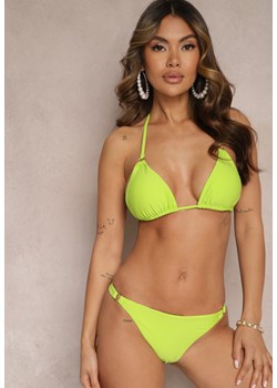 Zielone Bikini 2-Częściowe Majtki Figi i Biustonosz Wiązany na Plecach Calix ze sklepu Renee odzież w kategorii Stroje kąpielowe - zdjęcie 170758622
