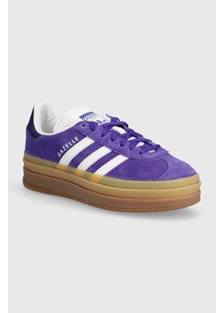 adidas Originals sneakersy zamszowe Gazelle Bold W kolor fioletowy IE0419 ze sklepu PRM w kategorii Buty sportowe damskie - zdjęcie 170769860
