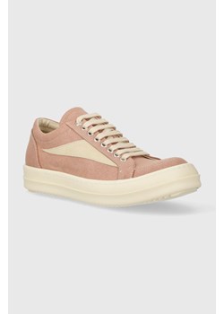 Rick Owens tenisówki Denim Shoes Vintage Sneaks damskie kolor różowy DS01D1803.SCFLVS.1311 ze sklepu PRM w kategorii Buty sportowe damskie - zdjęcie 170769880