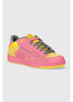 Reebok Classic sneakersy skórzane Club C Bulc kolor różowy 100074246 ze sklepu PRM w kategorii Buty sportowe damskie - zdjęcie 170770102