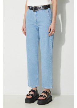 Carhartt WIP jeansy Pierce Pant Straight damskie high waist I031251.112 ze sklepu PRM w kategorii Jeansy damskie - zdjęcie 170770184