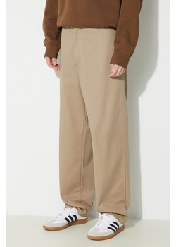 Carhartt WIP spodnie Calder Pant męskie kolor beżowy proste I030473.8Y02 ze sklepu PRM w kategorii Spodnie męskie - zdjęcie 170770192