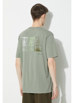 C.P. Company t-shirt bawełniany Jersey Artisanal Three Cards męski kolor zielony z nadrukiem 16CMTS288A005431G ze sklepu PRM w kategorii T-shirty męskie - zdjęcie 170770370