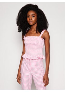 Guess Top Rihana W1GH0S WDV70 Różowy Slim Fit ze sklepu MODIVO w kategorii Bluzki damskie - zdjęcie 170771513