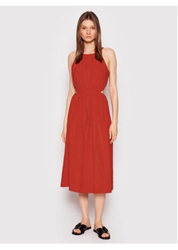 Sisley Sukienka letnia 4JOZLV00U Czerwony Relaxed Fit ze sklepu MODIVO w kategorii Sukienki - zdjęcie 170771593