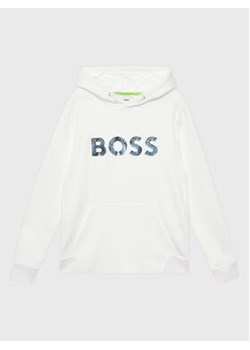Boss Bluza J25O46 S Biały Regular Fit ze sklepu MODIVO w kategorii Bluzy chłopięce - zdjęcie 170771704