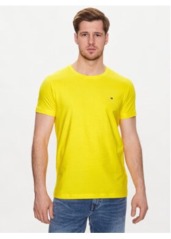 Tommy Hilfiger T-Shirt MW0MW10800 Żółty Slim Fit ze sklepu MODIVO w kategorii T-shirty męskie - zdjęcie 170771774