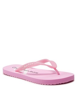 Calvin Klein Jeans Japonki Beach Sandal Monologo Tpu YW0YW01246 Różowy ze sklepu MODIVO w kategorii Klapki damskie - zdjęcie 170771801