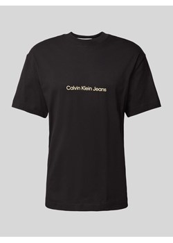 T-shirt z nadrukiem z logo model ‘SQUARE FREQUENCY’ ze sklepu Peek&Cloppenburg  w kategorii T-shirty męskie - zdjęcie 170771984