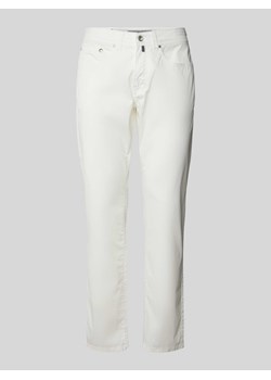 Spodnie o kroju tapered fit z 5 kieszeniami model ‘Lyon’ ze sklepu Peek&Cloppenburg  w kategorii Spodnie męskie - zdjęcie 170772290