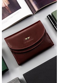 Klasyczny, skórzany portfel damski na zatrzask — Peterson bordowy ze sklepu 5.10.15 w kategorii Portfele damskie - zdjęcie 170772494