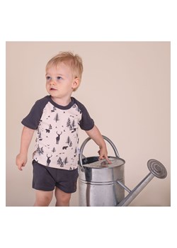 Bawełniana koszulka chłopięca z motywem leśnym krótki rękaw ze sklepu 5.10.15 w kategorii Koszulki niemowlęce - zdjęcie 170772552