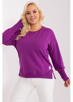 Bluzka plus size bawełniana ciemny fioletowy ze sklepu 5.10.15 w kategorii Bluzki damskie - zdjęcie 170772590