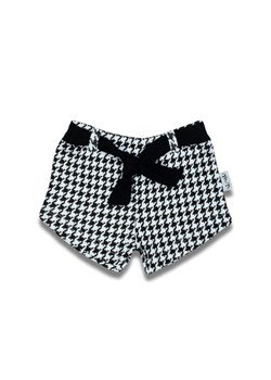 Spodenki bawełniane dla dziewczynki czarno-białe ze sklepu 5.10.15 w kategorii Spodenki dziewczęce - zdjęcie 170772694