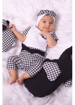 Spodnie bawełniane dla dziewczynki w kratkę ze sklepu 5.10.15 w kategorii Legginsy niemowlęce - zdjęcie 170772752
