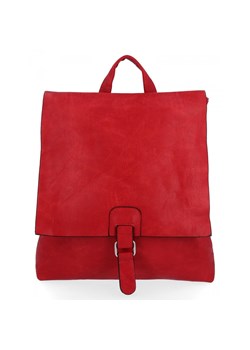 Stylowy Plecak Damski Vintage XL firmy Hernan HB0349 Czerwony ze sklepu PaniTorbalska w kategorii Plecaki - zdjęcie 170773283