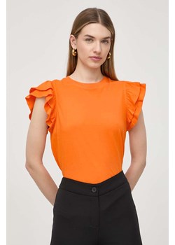 Silvian Heach t-shirt bawełniany kolor pomarańczowy ze sklepu ANSWEAR.com w kategorii Bluzki damskie - zdjęcie 170775422