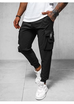 Spodnie męskie chino joggery czarne OZONEE O/PS5520 ze sklepu ozonee.pl w kategorii Spodnie męskie - zdjęcie 170777724