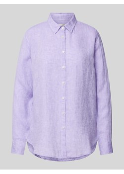 Bluzka lniana z listwą guzikową na całej długości model ‘Mira’ ze sklepu Peek&Cloppenburg  w kategorii Bluzki damskie - zdjęcie 170778521