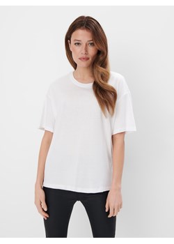 Mohito - T-shirt z modalem - biały ze sklepu Mohito w kategorii Bluzki damskie - zdjęcie 170779363
