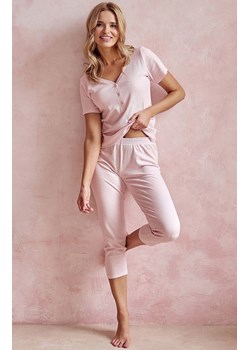 Bawełniana piżama damska jasnoróżowa Remi 3135, Kolor jasny róż, Rozmiar S, Taro ze sklepu Intymna w kategorii Piżamy damskie - zdjęcie 170781752