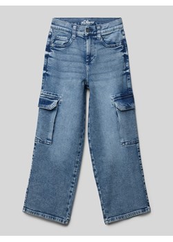 Jeansy o kroju regular fit z kieszeniami cargo ze sklepu Peek&Cloppenburg  w kategorii Spodnie chłopięce - zdjęcie 170781762