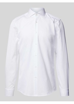 Koszula biznesowa o kroju slim fit z fakturowanym wzorem model ‘Hank’ ze sklepu Peek&Cloppenburg  w kategorii Koszule męskie - zdjęcie 170781832