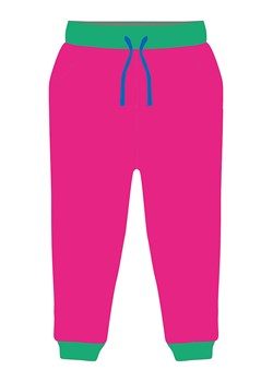 Toby Tiger Spodnie w kolorze różowo-zielonym ze sklepu Limango Polska w kategorii Spodnie dziewczęce - zdjęcie 170781931