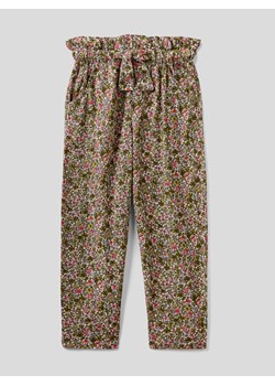 Benetton Spodnie w kolorze oliwkowo-różowym ze sklepu Limango Polska w kategorii Spodnie dziewczęce - zdjęcie 170782694