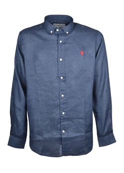 U.S. Polo Assn. Lniana koszula - Regular fit - w kolorze granatowym ze sklepu Limango Polska w kategorii Koszule męskie - zdjęcie 170782714