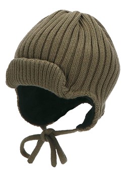 Sterntaler Dzianinowa czapka w kolorze khaki ze sklepu Limango Polska w kategorii Czapki dziecięce - zdjęcie 170783132