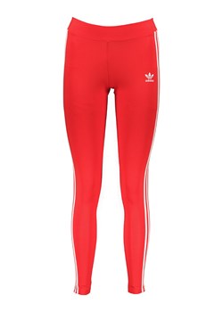 adidas Legginsy sportowe &quot;Adicolor Classics 3-Stripes&quot; w kolorze czerwonym ze sklepu Limango Polska w kategorii Spodnie damskie - zdjęcie 170783892