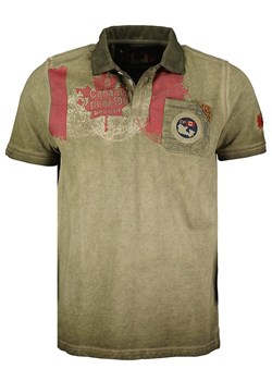 Canadian Peak Koszulka polo w kolorze khaki ze sklepu Limango Polska w kategorii T-shirty męskie - zdjęcie 170785490