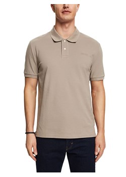ESPRIT Koszulka polo w kolorze szarobrązowym ze sklepu Limango Polska w kategorii T-shirty męskie - zdjęcie 170785661