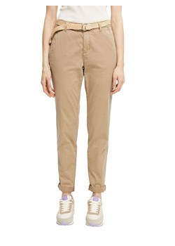 ESPRIT Spodnie chino w kolorze beżowym ze sklepu Limango Polska w kategorii Spodnie damskie - zdjęcie 170785684