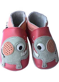 Lait et Miel Skórzane buty w kolorze jasnoróżowo-szarym do raczkowania ze sklepu Limango Polska w kategorii Kapcie dziecięce - zdjęcie 170786712