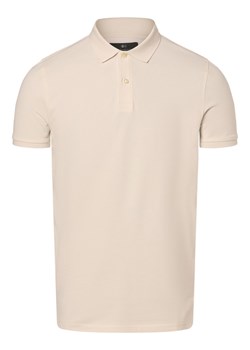 Nils Sundström Męska koszulka polo Mężczyźni Bawełna écru jednolity ze sklepu vangraaf w kategorii T-shirty męskie - zdjęcie 170787162